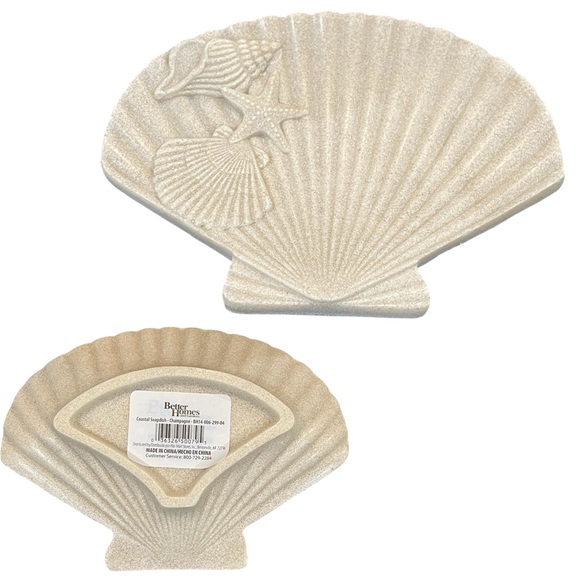 Beach Coastal Bathroom Accessories Set • Lotion/Soap Pump, Soap Dish, Cup • NEW - Picture 6 of 13